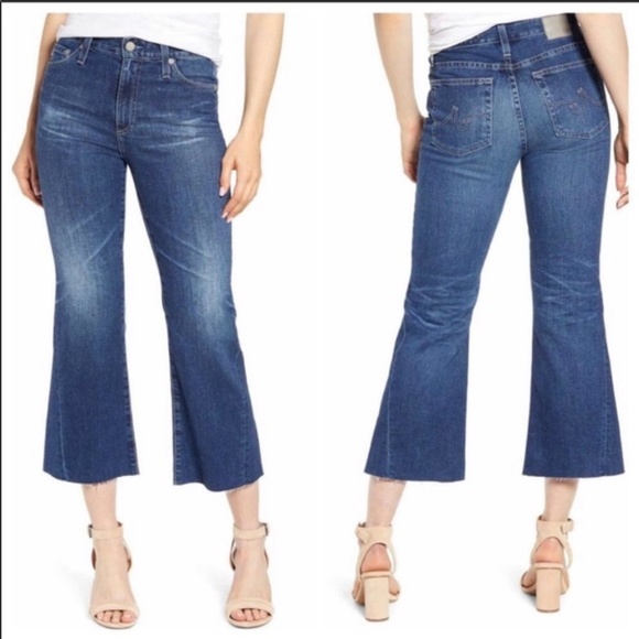 Ag Adriano Goldschmied Denim - AG Quinne High Waist Crop Flare Jeans NWT size 25